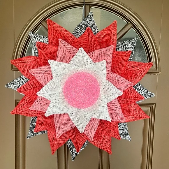 Valentines wreath, Gifts for her, Flower petal wreath - Picture 7 of 7